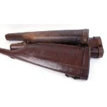 Three Leg o' mutton leather gun cases