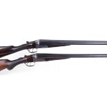S2 12 bore boxlock non ejector by Midland Gun Co., 28 ins sleeved barrels, ¼ & ½, 2½ ins chambers,
