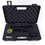 .177 Webley Alect target air pistol (a/f), cased with accessories, no. 00822