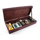 12 bore cleaning kit in wooden case