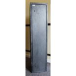Steel 4/5 gun security cabinet, double locks with keys, h.53 ins x w.12¼ ins x d.10¾ ins