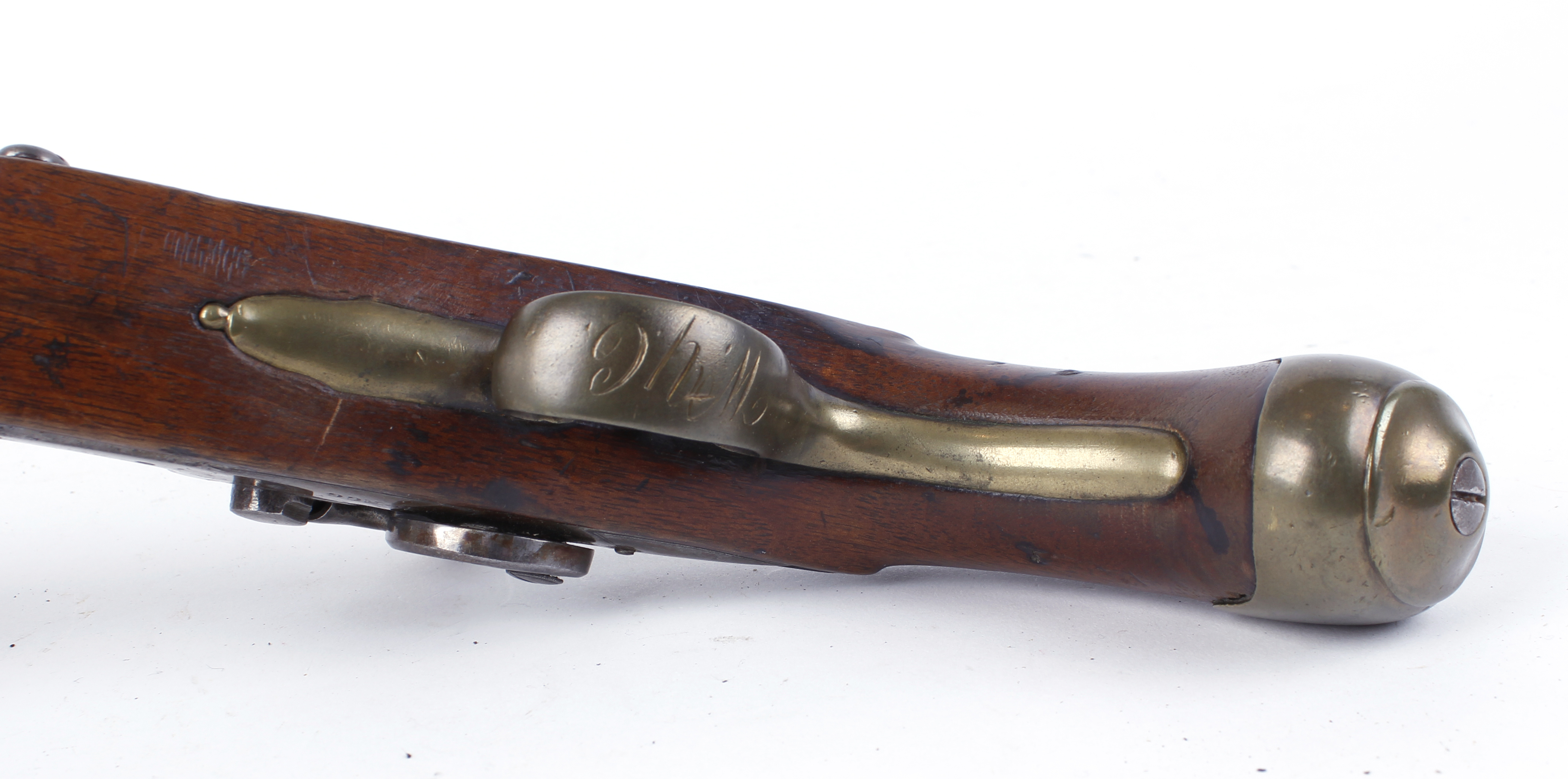 S58 14 bore percussion (drum and nipple conversion) dragoon pistol, 9 ins fullstocked (wood a/f) - Image 2 of 2