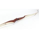 5ft Les Howis Forest Ranger wood laminate recurve bow with slip