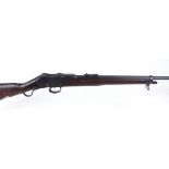 S1 .22 Enfield 1898 Martini action carbine, 24 ins barrel, open sights (af), engraved G. Bate (