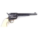 9mm Armi Jager Italian blank firing six shot revolver, 7½ ins sighted barrel, engraved frame and