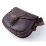 Payne Galwey leather cartridge bag (75 capacity)