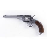 S58 10.6mm German Reichs M1879 single action six shot revolver, 7 ins two stage barrel, fluted