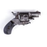 S5 .22(rf) Belgian six shot closed frame revolver, 1½ ins barrel, fluted cylinder, side gate