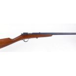 S1 .22 Winchester Model 1900 bolt action single shot rifle, 18 ins barrel stamped with Winchester