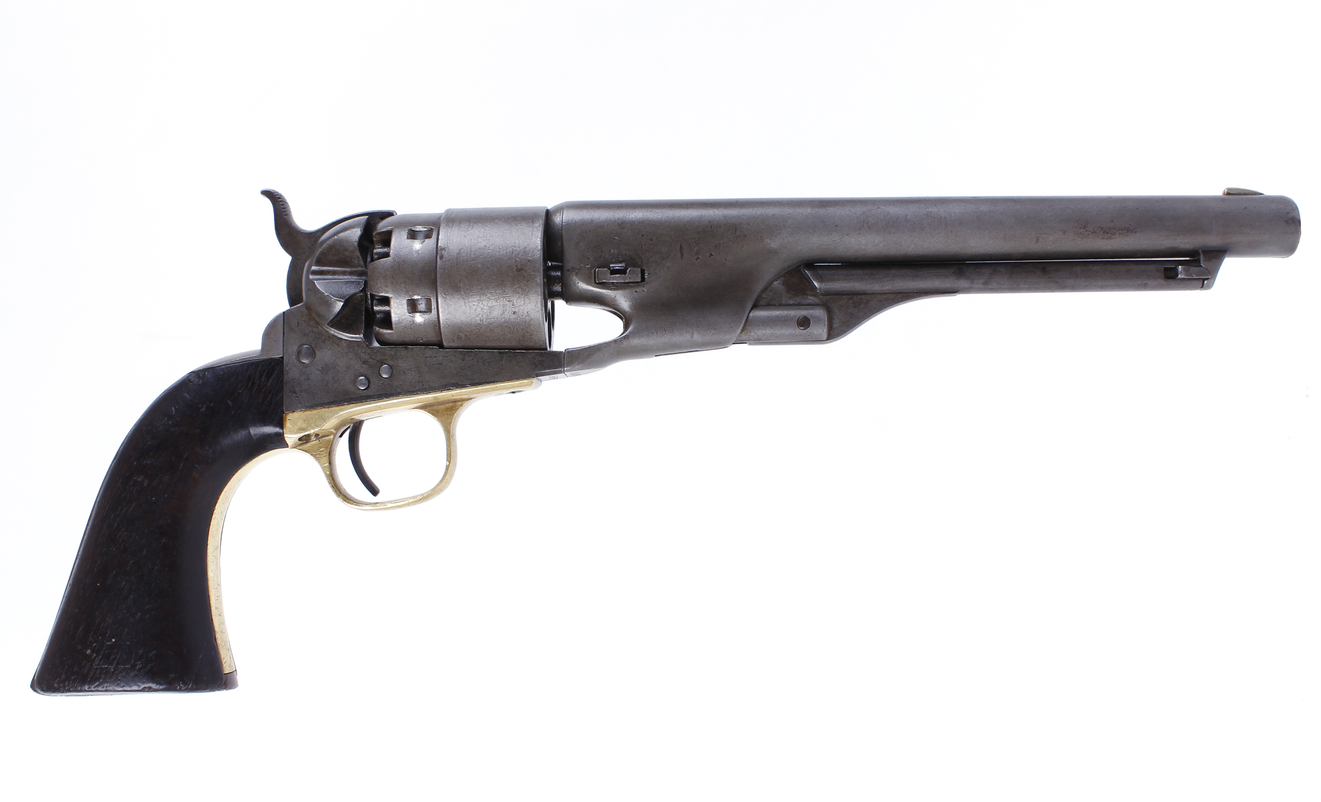 S58 .44 Colt New Army percussion six shot revolver, 8 ins rounded barrel inscribed -ADDRESS COL. - Image 6 of 13