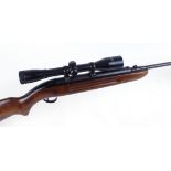 .22 BSA Airsporter underlever air rifle, original sights, mounted 3-9 x 40 Sterling scope
