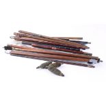 Large quantity of cleaning rods including Parker Hale, Bisley air rifle cleaning kit etc.