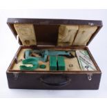 RCBS Model 5.0.5 reloading scale, RCBS reloading dies and JR3 press in wooden carry case