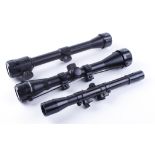 6 x 40 Nikko Stirling Mountmaster; 4 x 23 EG Riflescope; 4 x 32 Nikko Stirling Silver Crown