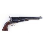S1 .36 Pietta (Colt 1861 Navy) percussion six shot revolver (black powder only), 8 ins barrel, naval