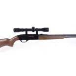 S1 .22 Winchester Model 190 semi automatic rifle, 20½ ins barrel, tube magazine, mounted 4 x Kassnar