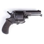 S5 .32(cf) Belgian six shot revolver, 2½ ins barrel, closed frame, plain cylinder, side gate