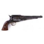 S58 .44 Remington Army Model 1858 closed frame six shot percussion revolver, 8 ins sighted octagonal