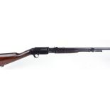 S1 .22 BSA pump action rifle, 21½ ins threaded barrel (capped), open sights, tube magazine, Parker