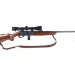 S1 .22 Anschutz Model 525 semi automatic rifle, 22½ ins threaded barrel (moderator available), 10