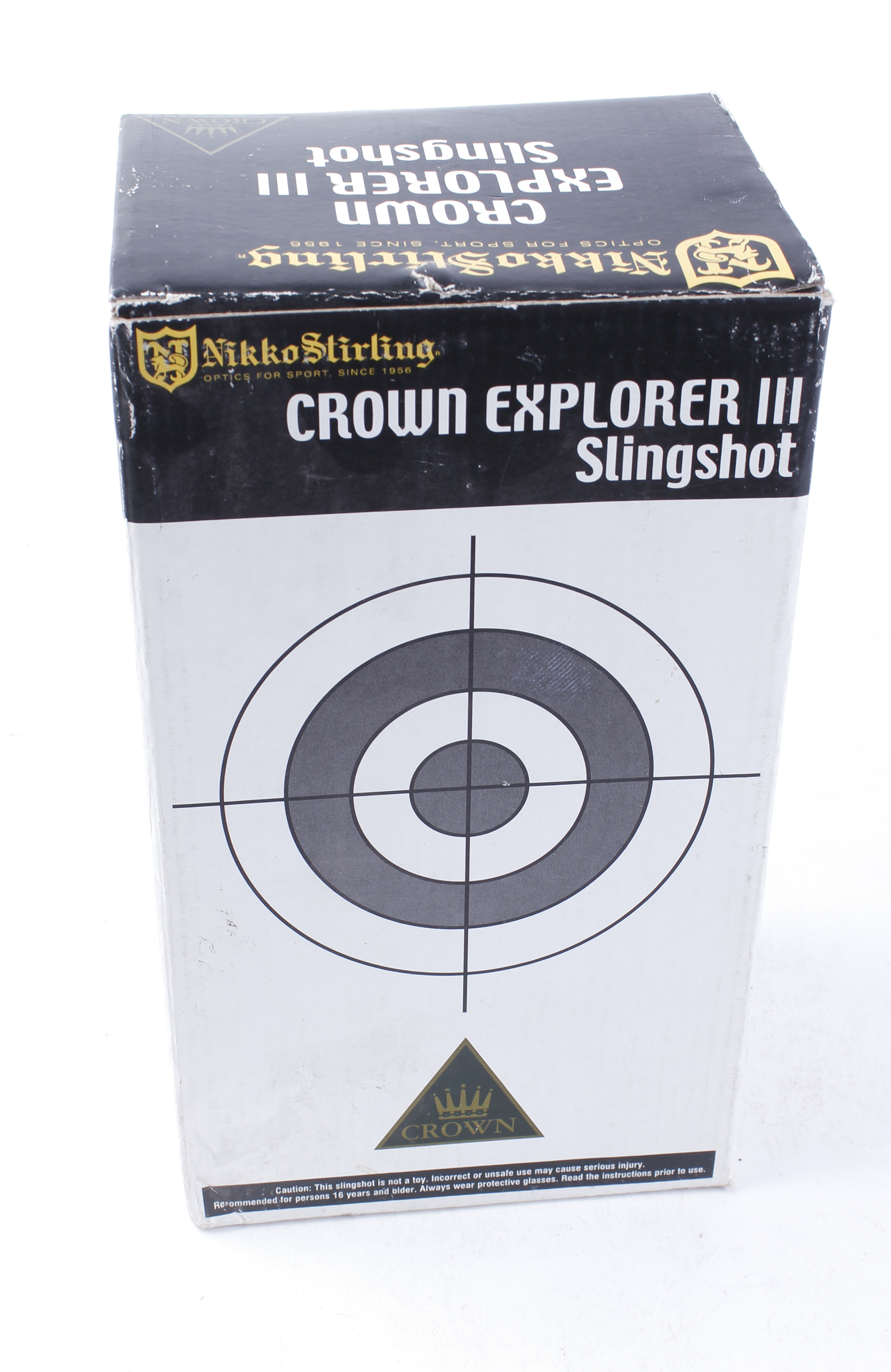 Nikko Stirling Crown Explorer III slingshot, boxed as new