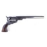 S1 .38 Colt Patterson scratch built black powder single action revolver, 9 ins octagonal barrel,