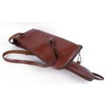 Tan leather fleece lined gun slip (max. internal length 48 ins)