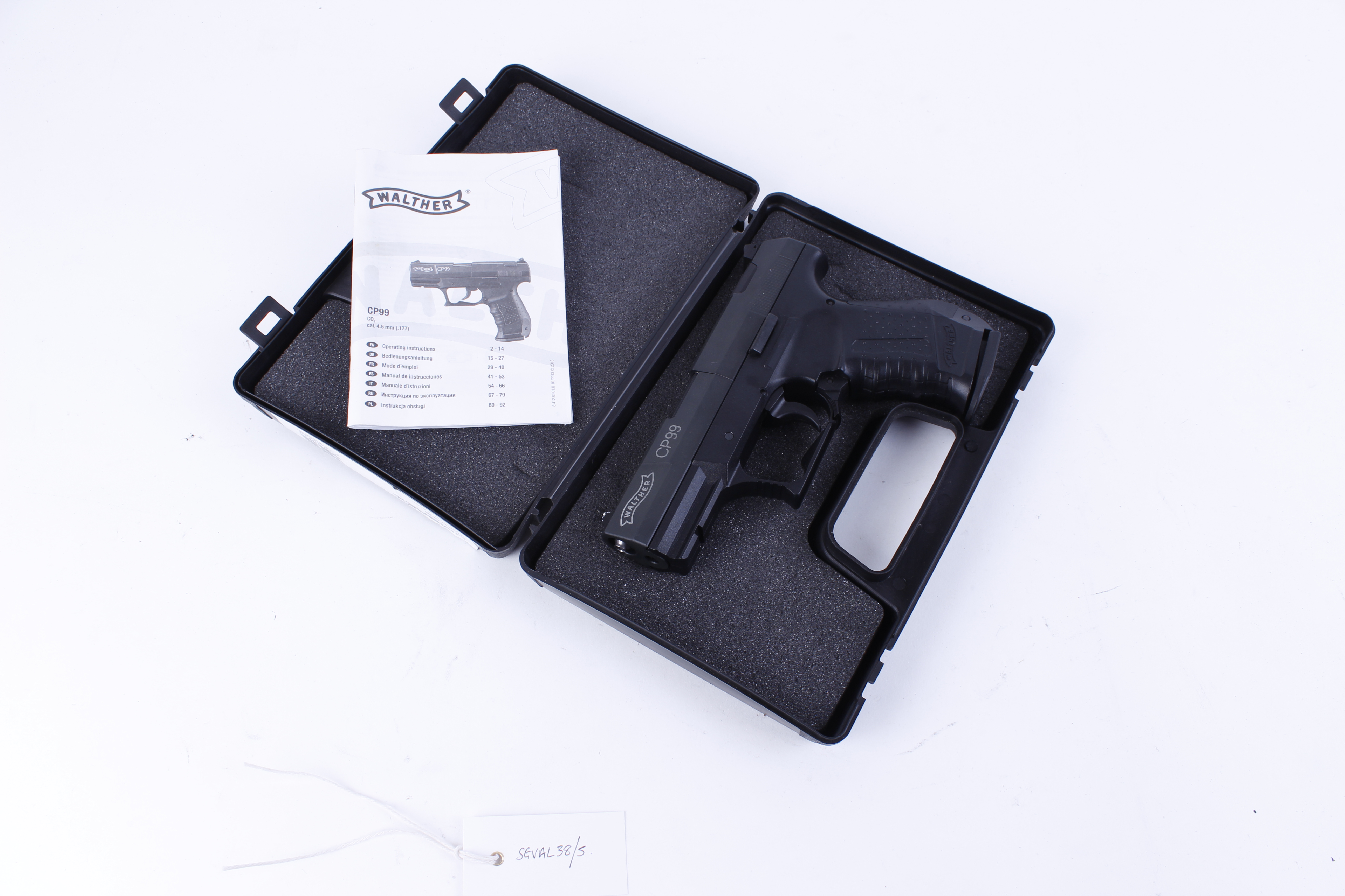 .177 Walther (Umarex) CP99 Co2 repeating air pistol, in hard plastic case with instructions, no. - Image 2 of 2