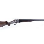 S58 .450 BP Express falling block rifle by Alex Henry c.1873, 26¾ ins barrel (black powder