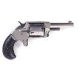 S58 .32(rf) five shot closed frame revolver, 2½ ins nickel plated barrel, spur trigger, nickel