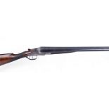 S2 12 bore sidelock non ejector, English, 28 ins sleeved barrels, ic & ¼, the top rib inscribed R.