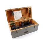 7 x 50 Gun Sighting Telescope, by Canadian Kodak Co., in original wooden transport box marked