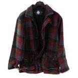 Swandri Multicheck zip front wool jacket, size 46