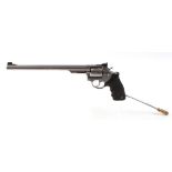 S1 .357 (mag) Taurus 7 shot double action revolver, 12 ins sighted stainless steel barrel, stainless