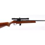 S1 .22 ManuFrance Brevette single action rifle, 10 shot magazine, open sights, 21 ½ ins barrel, 4