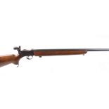 S1 .220 BSA Model 1215 Martini action target rifle, 28½ ins heavy barrel, tunnel foresight, Parker