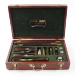William Powell 12 bore cleaning kit in wooden box