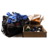 Browning fishing bag, Shakespeare fishing bag, landing nets, rod nests, seven various fishing reels,