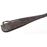 Sheepskin lined leather gun slip