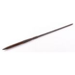 African Zulu lion spear head (wooden shaft shortened)