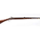 S1 .45 Pedersoli 'Plainsman' black powder percussion rifle, 36½ ins octagonal barrel, open sights,