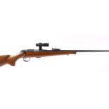 S1 .22 CZ 452-2E ZKM bolt action rifle, barrel threaded for moderator (mod. available), 5 shot