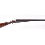 S2 12 bore boxlock non ejector game gun by William Evans, 28 ins sleeved barrels, ½ & ½, diamond cut