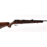 S1 .22 Mauser Model 201 bolt action sporting rifle, 22¼ ins polished black barrel, open sights,