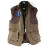 Adam Paine Country Colelction 'Compton' wool tweed shooting waistcoat, size 5XL; Genesis Balemo