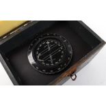 Sowester Bosun marine gimble compass, in wooden transport box