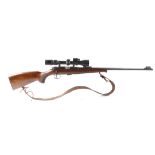 S1 .22 BRNO Model 2-E-H bolt action rifle, 25 ins threaded barrel (capped - Parker Hale moderator