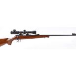 S1 .22 BRNO Model 2-E-H bolt action rifle, 25 ins threaded barrel (moderator available), blade