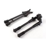 Two extendable rifle bipods