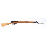 S1 .303 Lee Enfield No.4 Mk2 (F) bolt action rifle, full military specification with No.9 Mk1